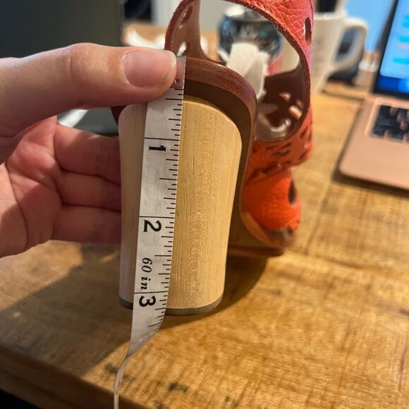 Leifsdottir by Anthropologie Cutout Leather Riika Heeled Sandals - Picture 11 of 11